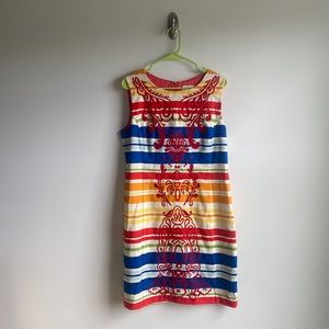 Striped Embroidered Tabitha Shirt, Women’s Size 12 NWOT